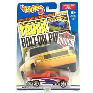 Hot Wheels Editor's Choice Dodge Ram 1500 Sport Pickup Truck Orange 1/64 Scale